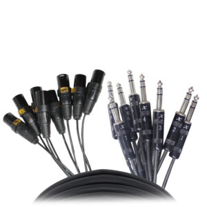 8-Channel XLR3-F to 1/4" TRS Balanced Snake | 10FT
