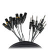 8 Channel XLR3M TO 1/4" TRS Balanced Snake 10FT. Cord