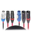 75FT Jumper Power Connection With Dual XLR-F And XLR-M