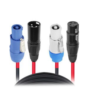 6 Ft. XLR to Blue/Gray link cable Power Connection compatible devices