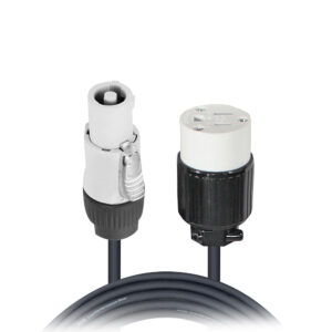 2 Ft. 12AWG Gray to 120 VAC NEMA15R Female Edison Power for Power Connection compatible devices