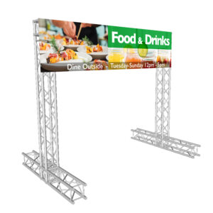 8'x8'ft K-Truss Economy Truss Segment Outdoor Banner Display Package