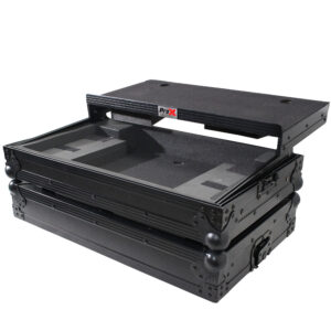 Flight Case For Pioneer DDJ-SB DDJ-SB2 & Numark Mixtrack Pro II Digital Controller W-Sliding Laptop Shelf - Black on Black