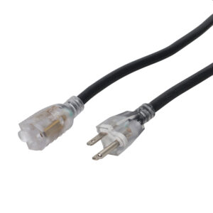 50ft 110v to 110v Female Power Cord 14AWG 3-Prong Black