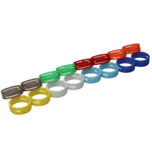 Color Ring Replacements for XLR Cables 8 Pack