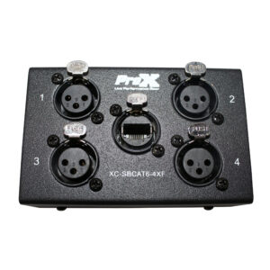 4 Channel XLR-F CAT6 Audio/DMX Portable Snake Box
