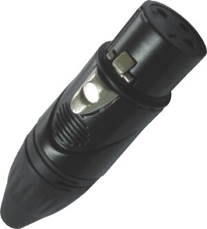 Female  XLR-3PIN BLACK- HOUSING