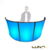 LUNA DJ Facade 5 Panel Curved with Black White Scrim Kit Black Hardware