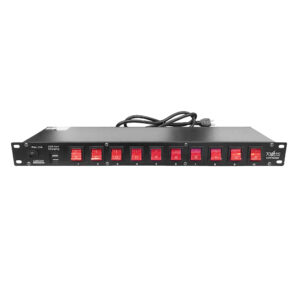 Power Center™ 10 Plug Rack Mount Power Distribution Switch With 2 USB Charging Ports