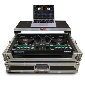 Flight Case For Roland DJ-202 Digital Controller W-Laptop Shelf