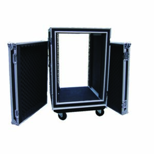 12U Space Shockproof Amp Rack ATA Flight Case 20" Depth