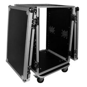 16U Space Rack Mount ATA Flight Case 19 In Depth