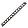 ProX 1U Rack Panel Punched for 12 XLR, Speaker twist connector or Power Connection compatible Connectors