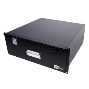 4U Rack Space 12" Depth Rack Mount Drawer for Audio, DJ, and IT Server rack cases.