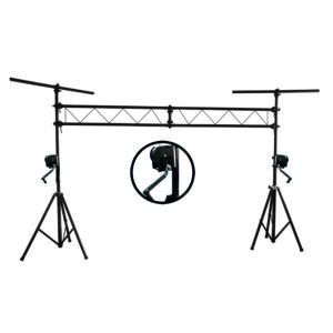 DJ Lighting Truss w/ Crank Up Stands and T-bars System 10ft Height
