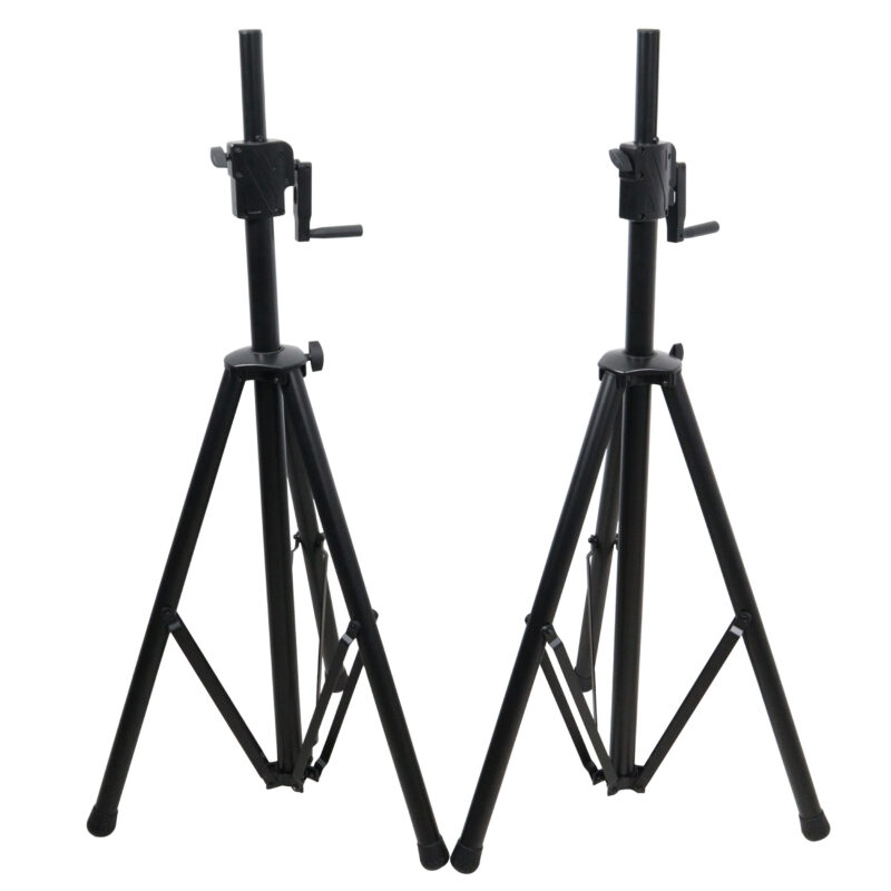 6′ Ft Twin Pack Professional Telescoping Crank Up Speaker Stand Set