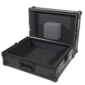 Flight Case for Turntable - Universal W-Foam Kit | Black on Black