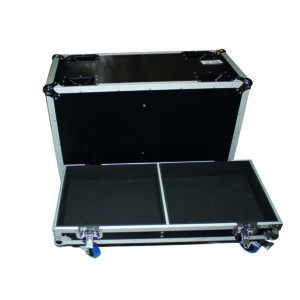Dual ATA Style Speaker Flight Case for QSC KW122 Speakers Holds 2