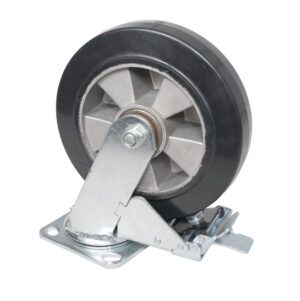 8-inch Replacement Locking Caster 4.5 x 4 inch Plate