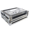 ATA Style Flight Travel Case for Denon DJ Prime Go Digital Controller - Silver On Black