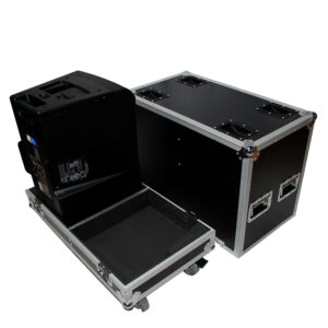 Flight-Road Case for 2 QSC KLA12 Speakers