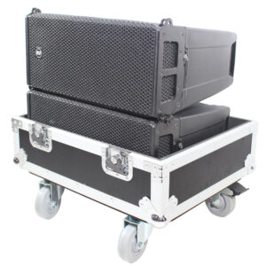 Line Array Flight Case for 2 RCF HDL6-A HDL26-A Speakers W/Wheels
