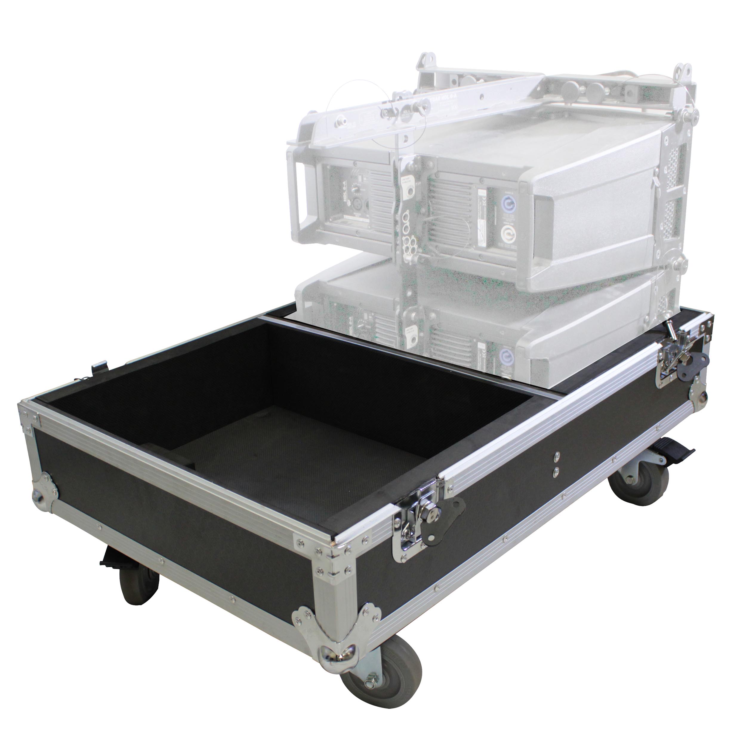 X-RCF-HDL6A_LA_X4W-_Line_Array_Speaker_Flight_Case_W-Wheels_Holds_4_Speakers-02