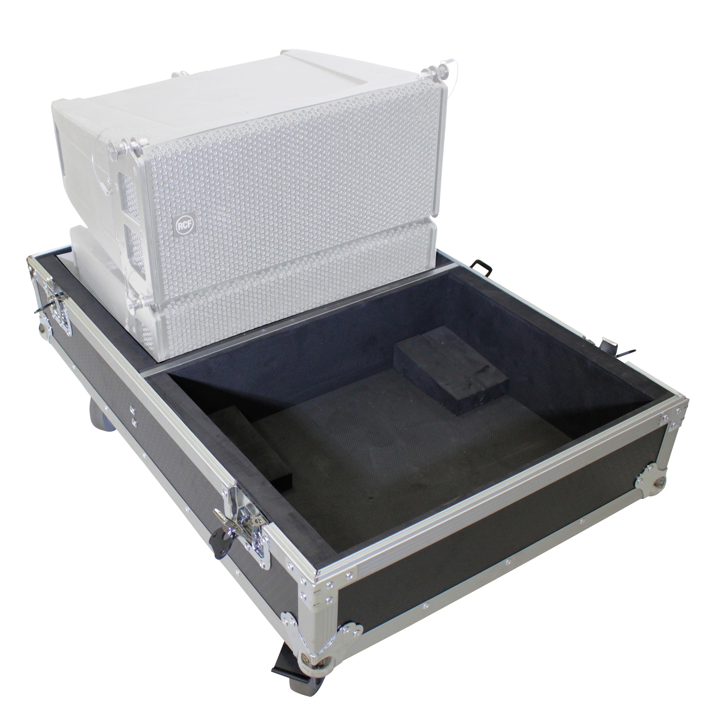 X-RCF-HDL6A_LA_X4W-_Line_Array_Speaker_Flight_Case_W-Wheels_Holds_4_Speakers-03