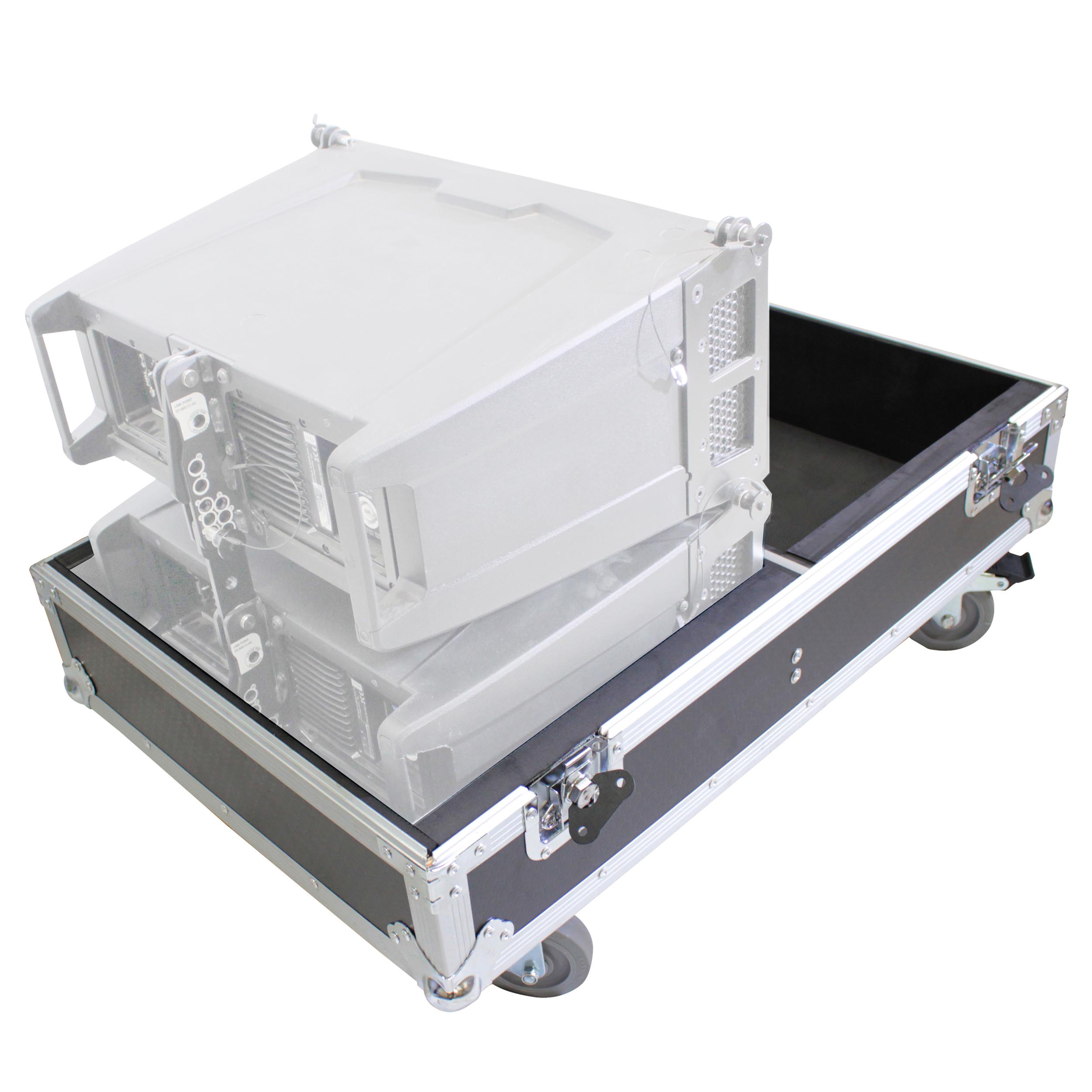 X-RCF-HDL6A_LA_X4W-_Line_Array_Speaker_Flight_Case_W-Wheels_Holds_4_Speakers-04