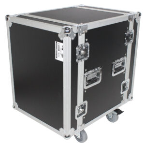 14U Space Amp Rack Mount ATA Flight Case 18 Inch Depth W-Casters | Shipped Disassembled