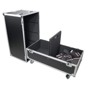 Universal Dual ATA Speaker Flight Case Fits 2 pcs 28x20x20 inch speakers, Two JBL SRX 815P and Similar Sized Speakers