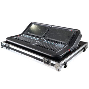 Fits Allen & Heath AVANTIS  Digital Mixer Console Flight Case w Low Profile Wheels