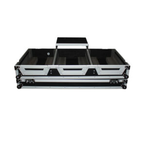 Flight Case DJ Coffin for Pioneer Mixer DJM900 and 2 CDJ2000NXS2 W-Wheels and Laptop Shelf