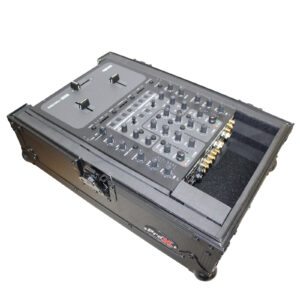 Flight Case for Large Format 10 In. DJ Mixers | Black on Black
