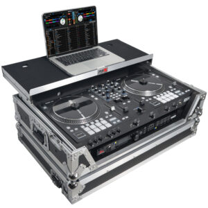Flight Case For RANE ONE DJ Controller with Sliding Laptop Shelf, 1U Rack, and Wheels