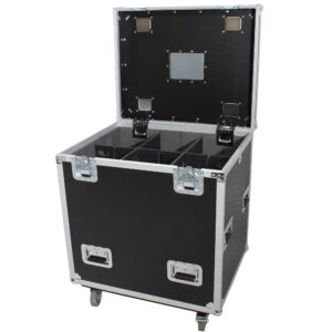 TruckPax Utility ATA Flight Case Truck Storage Road Case with Dividers Tray and 4" in casters – 24"x30"x36" Ext