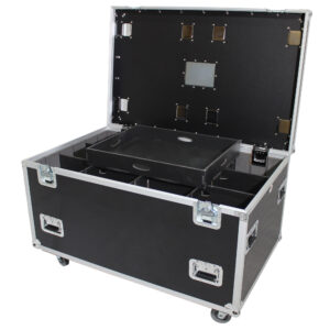 TruckPax Utility ATA Flight Case Truck Storage Road Case with Dividers Tray and 4" in casters – 48"x30"x30" Ext