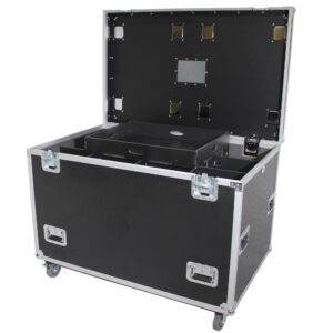 TruckPax Utility ATA Flight Case Truck Storage Road Case with Dividers Tray and 4" in casters – 48"x30"x36" Ext